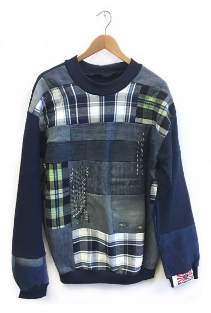 h.e.11B sweater patchwork